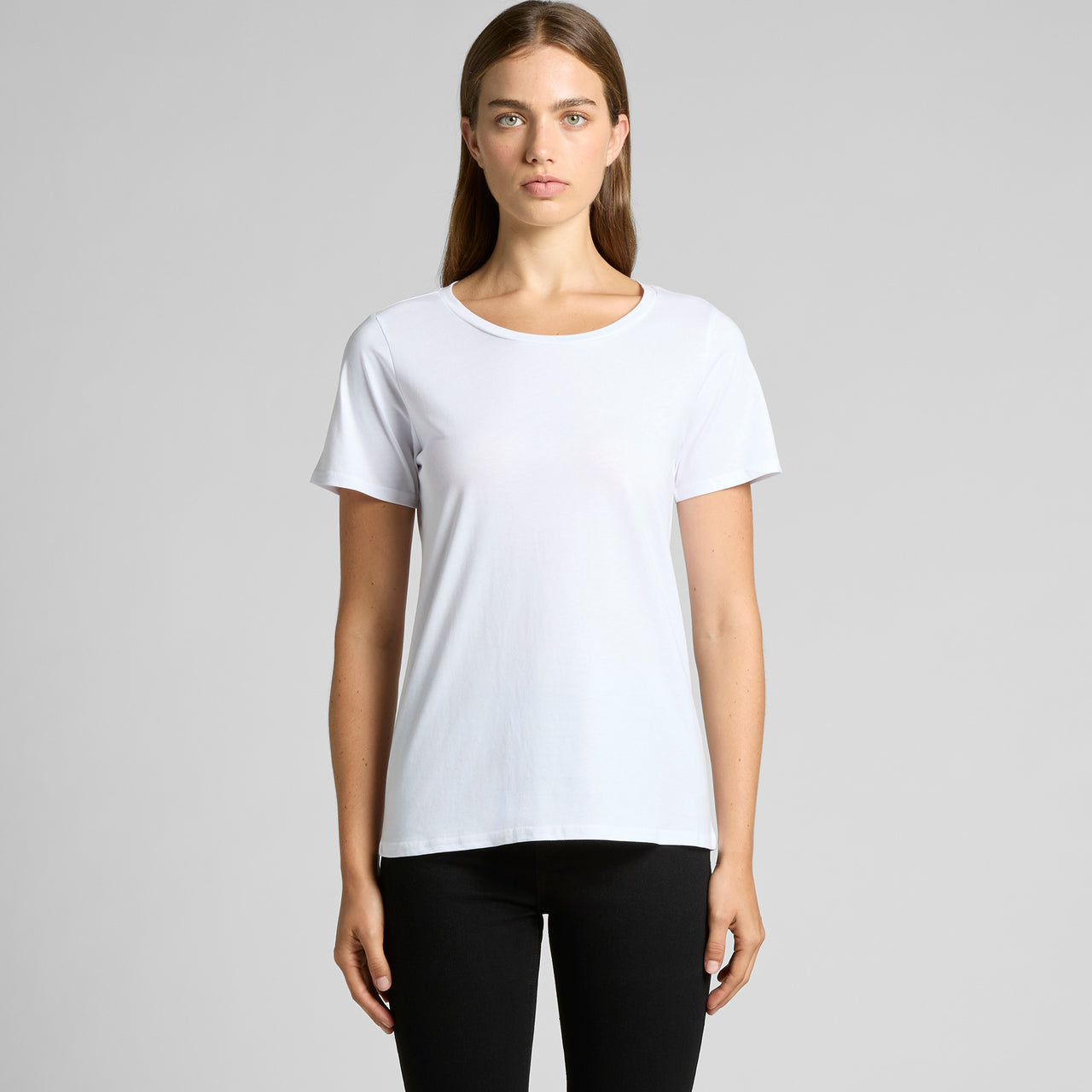 Wo's Shallow Scoop Tee 4011