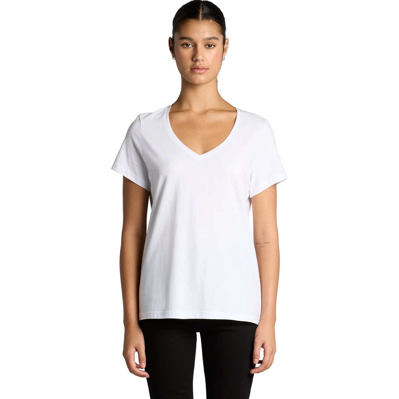 Wo's Maple V Neck Tee 4023