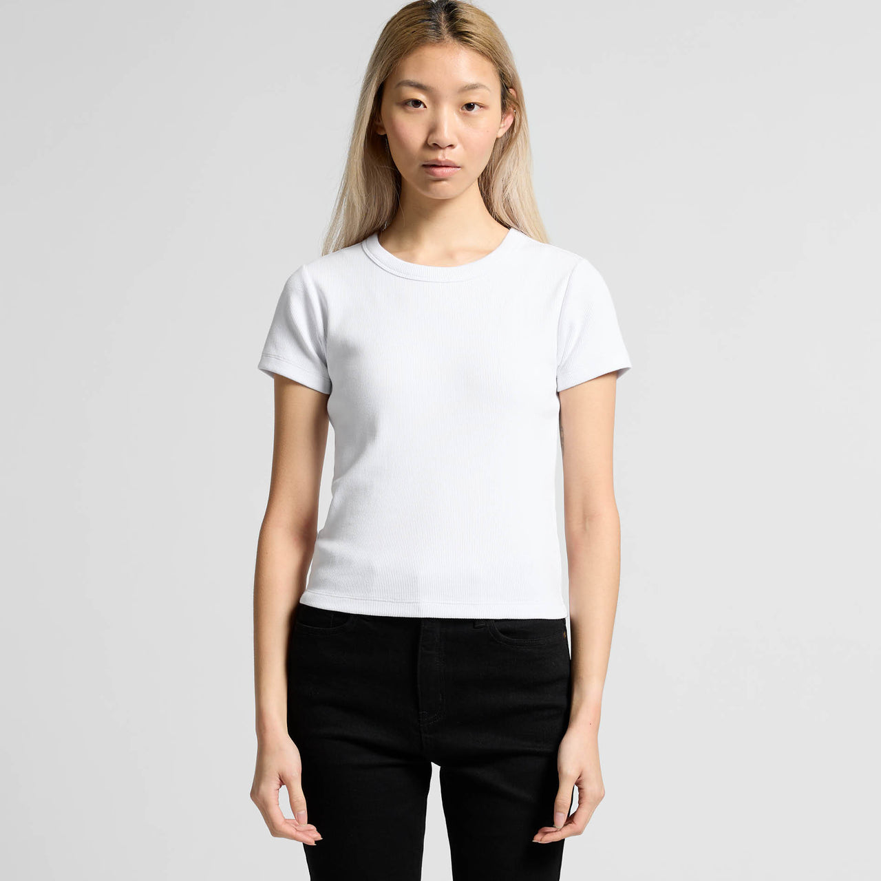 Wo's Organic Rib Tee 4092G
