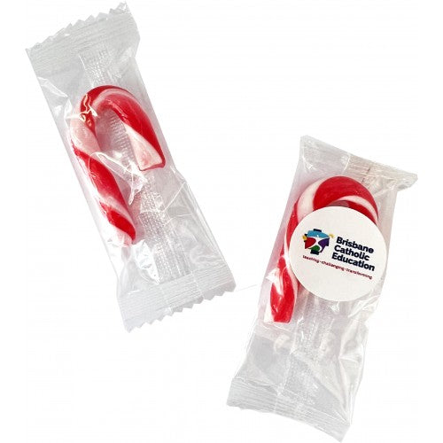 4g Candy Canes + BRANDED STICKER 5cm