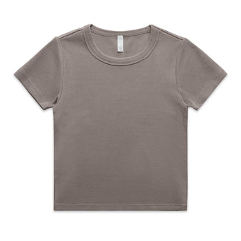 Wo's Faded Organic Rib Tee 4036