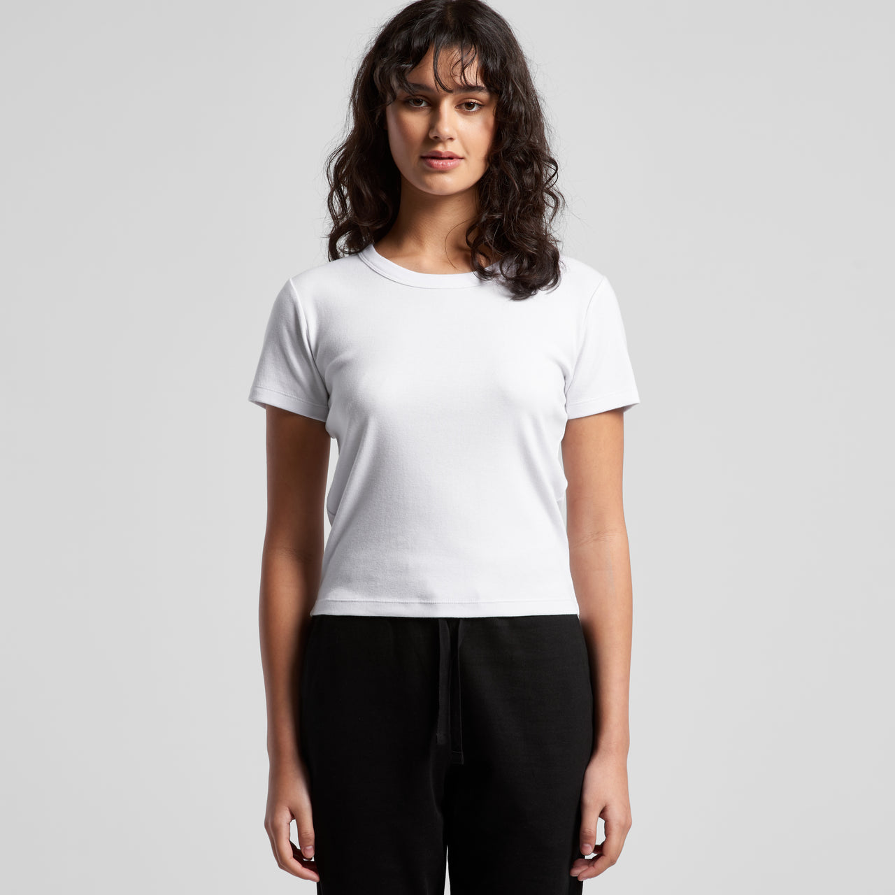 Wo's Organic Rib Baby Tee 4074