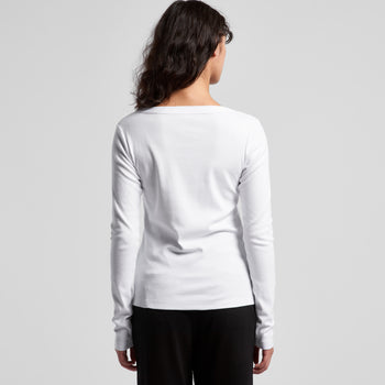 Wo's Organic Rib L/S Tee 4075