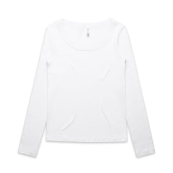Wo's Organic Rib L/S Tee 4075