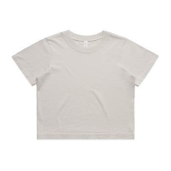 Wo's Heavy Faded Crop Tee 4089