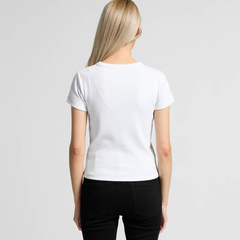 Wo's Organic Rib Tee 4092G
