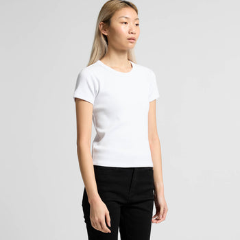 Wo's Organic Rib Tee 4092G