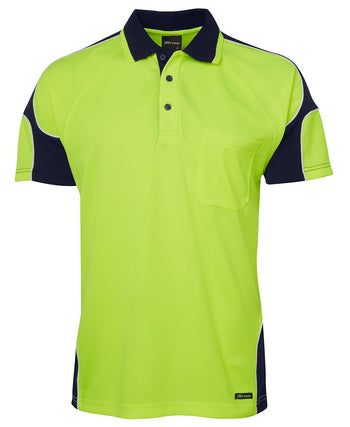 JB'S HI VIS S/S ARM PANEL POLO 6AP4S