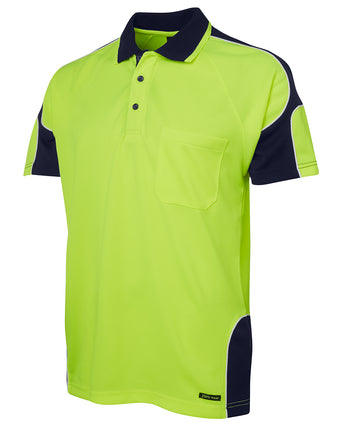 JB'S HI VIS S/S ARM PANEL POLO 6AP4S