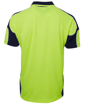 JB'S HI VIS S/S ARM PANEL POLO 6AP4S