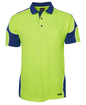 JB'S HI VIS S/S ARM PANEL POLO 6AP4S