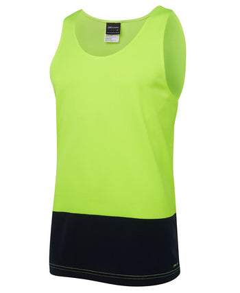 JB'S HI VIS TRADITIONAL SINGLET  6HTS