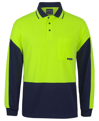 JB'S HI VIS L/S GAP POLO 6HVGL