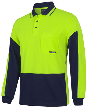 JB'S HI VIS L/S GAP POLO 6HVGL