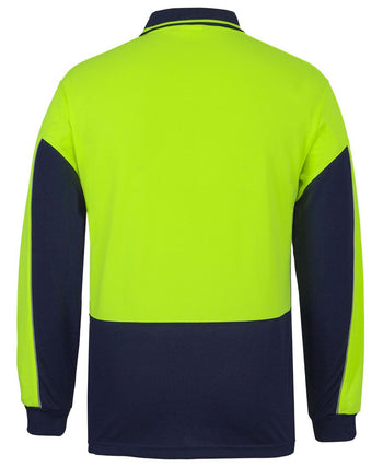 JB'S HI VIS L/S GAP POLO 6HVGL