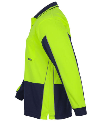 JB'S HI VIS L/S GAP POLO 6HVGL