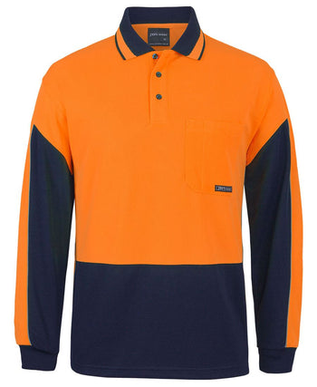 JB'S HI VIS L/S GAP POLO 6HVGL