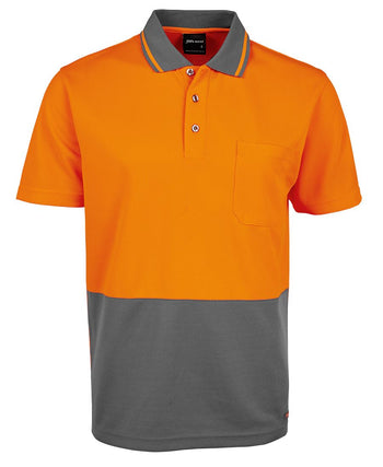 JB'S ADULTS AND KIDS HI VIS NON CUFF TRADITIONAL POLO 6HVNC