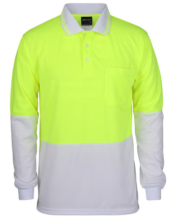 JB'S HI VIS L/S TRADITIONAL POLO 6HVPL