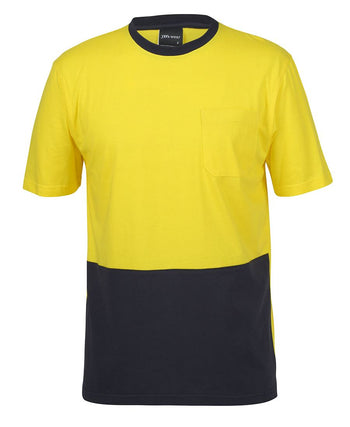 JB'S HI VIS CREW NECK COTTON T-SHIRT 6HVTC