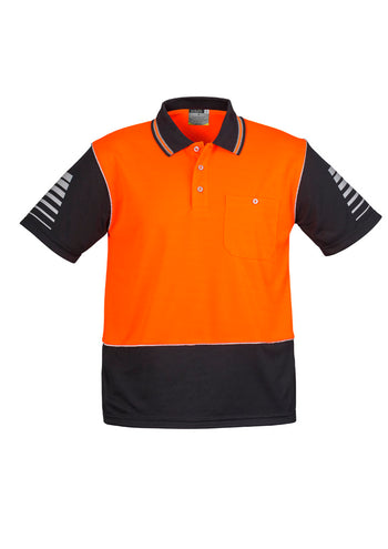 Syzmik Mens Hi Vis Zone Short Sleeve Polo
