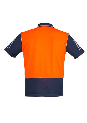 Syzmik Mens Hi Vis Zone Short Sleeve Polo