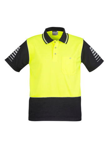 Syzmik Mens Hi Vis Zone Short Sleeve Polo