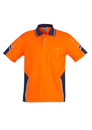 Syzmik Mens Hi Vis Squad Short Sleeve Polo