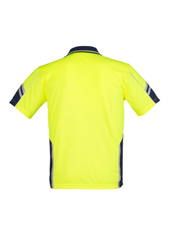 Syzmik Mens Hi Vis Squad Short Sleeve Polo