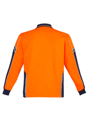 Syzmik Mens Hi Vis Squad Long Sleeve Polo