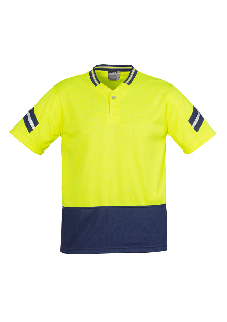 Syzmik  Mens Hi Vis Astro Short Sleeve Polo