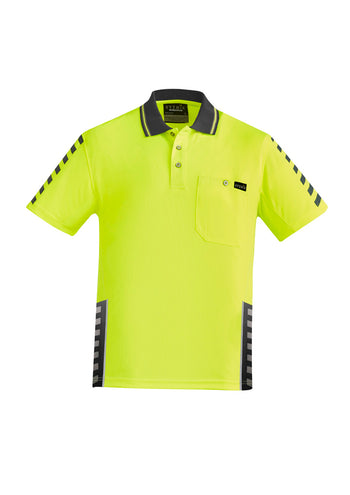 Syzmik Mens Hi Vis Komodo Short Sleeve Polo