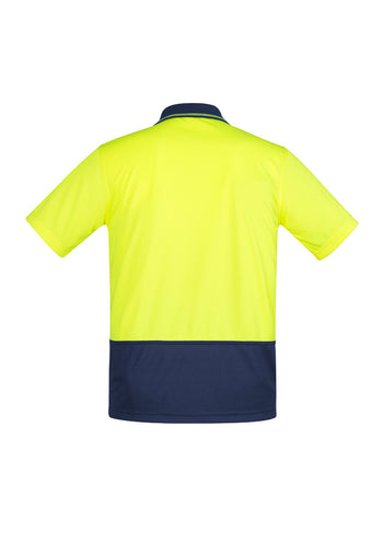 Syzmik Mens Hi Vis Comfort Back Short Sleeve Polo