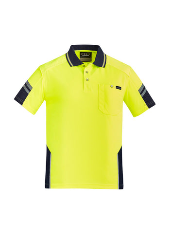 Syzmik Mens Hi Vis Reinforced Squad Short Sleeve Polo