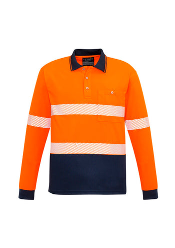 Syzmik Unisex Hi Vis Segmented Tape Long Sleeve Polo