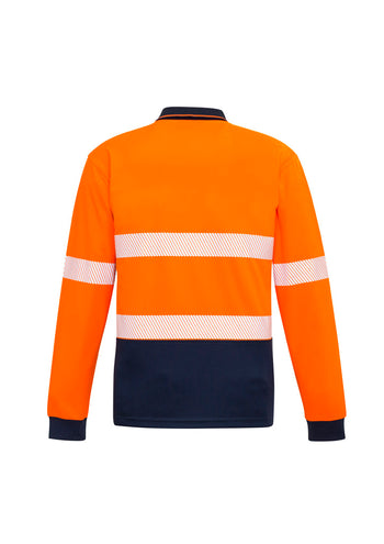Syzmik Unisex Hi Vis Segmented Tape Long Sleeve Polo