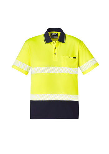 Syzmik Unisex Hi Vis Segmented Tape Short Sleeve Polo