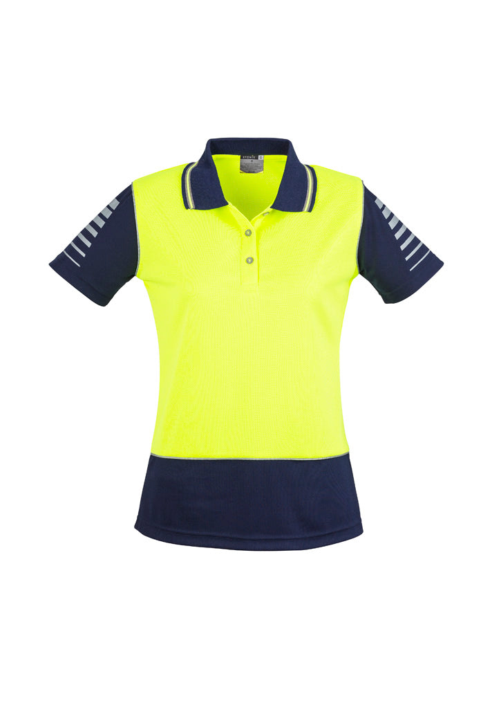 Syzmik Womens Hi Vis Zone Short Sleeve Polo