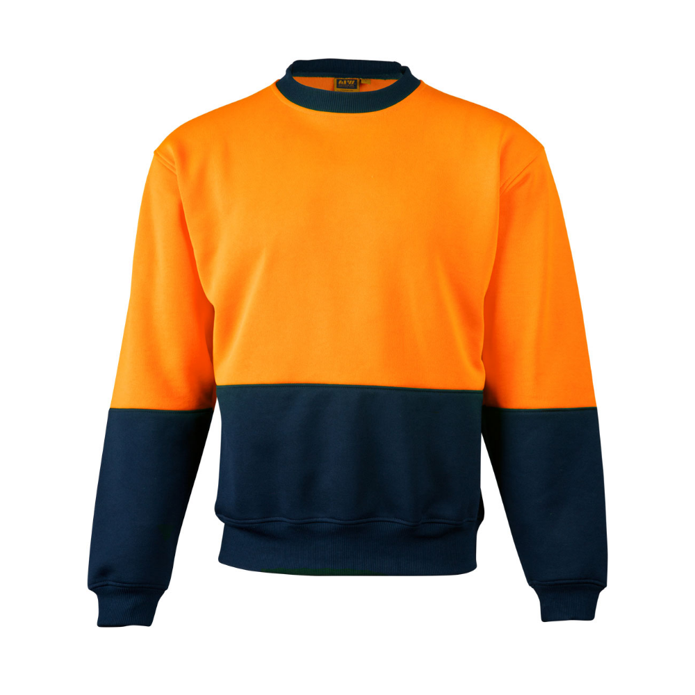 SW09 Unisex Hi Vis 2 Tone Crew Neck