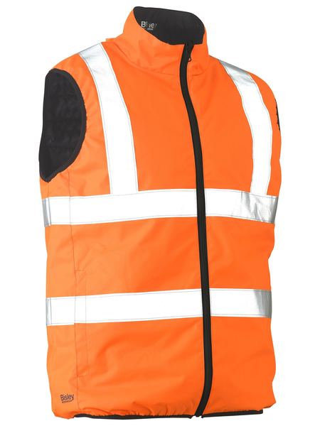 Bisley Taped Hi Vis Reversible Puffer Vest